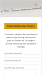 Mobile Screenshot of potatochipsmachinery.com