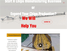 Tablet Screenshot of potatochipsmachinery.com